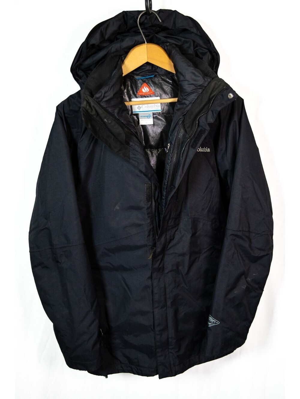 LIMITED COLUMBIA MECAN PASS 3 IN 1 INTERCHANGE JACKET HOOD OMNI-TECH - Mens S